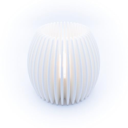 Aurelia Design – LED värmeljushållare, modern vindljus, ljushållare, hållbar presentidé, dekoration, minimalistisk hemtillbehör
