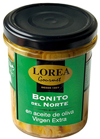 Lorea Gourmet - Bonito del Norte en aceite de oliva Virgen Extra. Tarro de 190g.