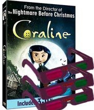 Coraline 3D GLASSES Only - for Blu-Ray and DVD