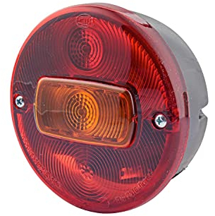 HELLA Rückleuchte - Glühlampe - 12V - Anbau/geschraubt - K-type - Lichtscheibenfarbe: rot/gelb/weiß - Stecker: Flachstecker - rechts/links - Menge: 1 - 2SE 001 679-051