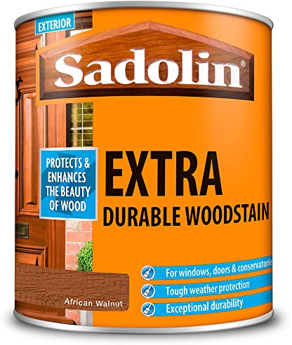 Sadolin 1 Litre Extra Durable Woodstain African Walnut