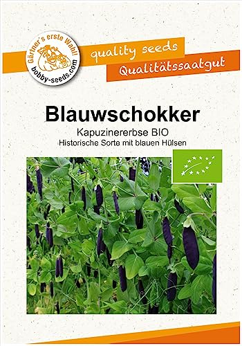 BIO-Erbsensamen Blauwschokker Kapuzinererbse BIO Portion