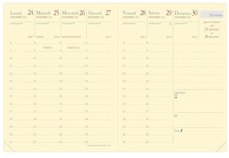 Quo Vadis 368006q Carla Prestige Refill Wochenkalender für das Jahr 2016 8 x 10,5 cm