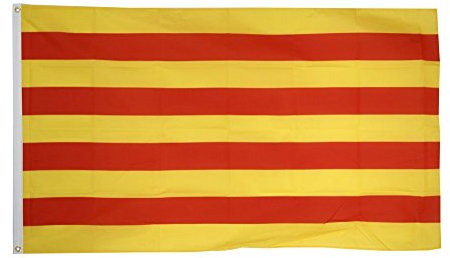 Flaggenfritze Fahne/Flagge Spanien Katalonien + gratis Sticker
