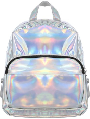 LUOEM Backpack Holographic Modische Rücksack für Reisen/Photography (grau)