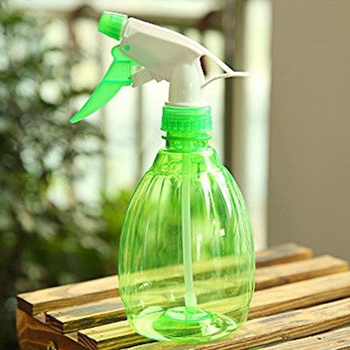 Gemini_mall® Fine Empty Mist Spray Bottle, Portable Manual Garden Plants Hand Trigger Water Sprayers, Plastic Trigger Spray Bottle for Flowers and Cleaning, Green