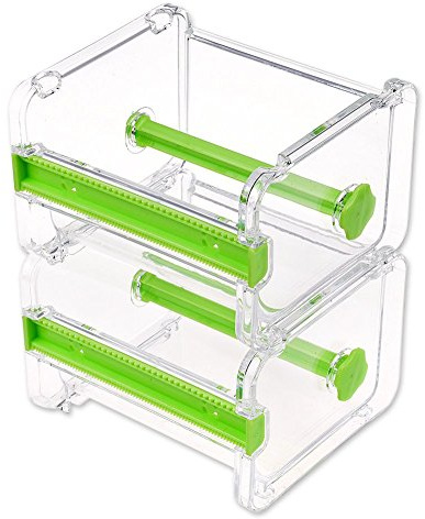 HomDSim Washi-Tape-Abroller, Rollband-Halterung, Organizer, Abdeckband, Tischband, Heimwerker-Klebeband, Klebeband-Halterung, 2 Stück grün