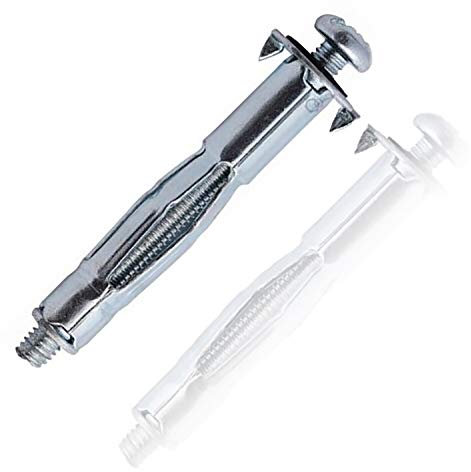 Molly - Tasselli per fissaggio a parete cava, in metallo, cavità, cartongesso, 10 pezzi