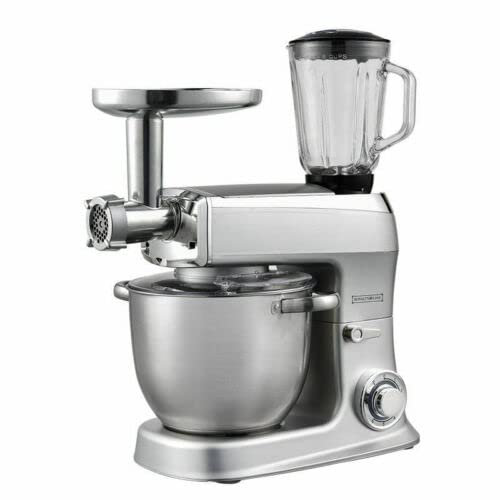 ROBOT DA CUCINA IMPASTATRICE PLANETARIA 3 IN 1 TRITACARNE FRULLATORE 2100W 7,5 L (silver)