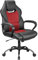BASETBL Office Chair Executive Chair, High Back Racing Style Ergonomic Swivel Chair for Home Gaming Business, Lumbar Support PU Leather Adjustable Height Durable Comfy Chair Easy to Assemble (Red)
