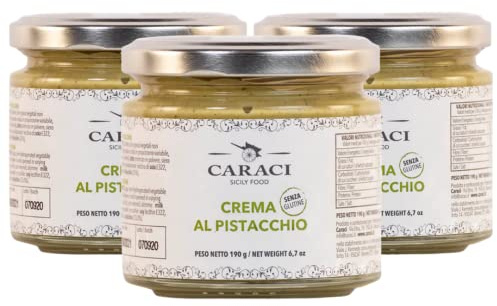 n. 3 Crema Al Pistacchio Spalmabile Per Dolci E Ricette Al Pistacchio Da 190g Senza Glutine E Super Cremosa