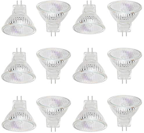 EKSAVE MR11 Halogen Bulbs 12V 20W GU4 Bi-Pin Base Spotlight Dimmable Warm White 2800K,12Pcs