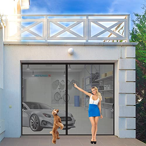 Moustiquaire Porte MagnéTique 175 x 195 cm Facile à Installer sans Percer Rideau de Porte Anti Insecte Mouche Moustique Portes De Balcon Portes Coulissantes Noir