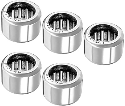 Kozelo 5 st HK1212 Nål Rullager - [12mm x 18mm x 12mm] Öppna ändar för Reducer Användning Krom Stål Rullar