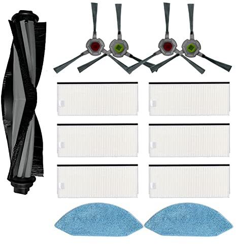 Yessetry -Hauptseitenbürste HEPA-Filter Wischtuch für OZMO U2 DGN22 U2 Pro Staubsauger Zubehör