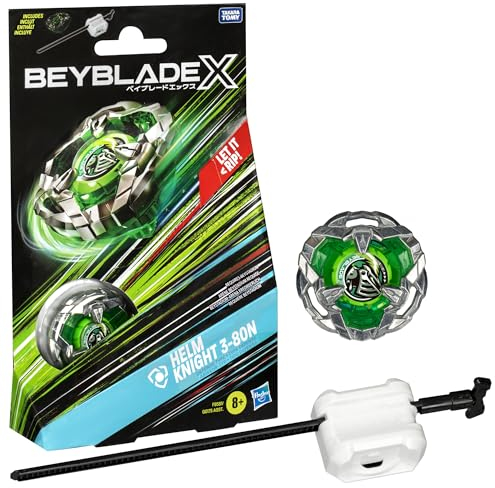 Beyblade X Helm Knight 3-80N Starter Pack Kreisel und Starter Verpackung kann variieren