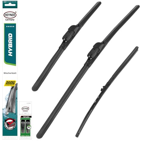 HEYNER® Scheibenwischer mit Heckwischer komp. mit VW GOLF VI Variant (07.2009-04.2013) HYBRID Flachbalkenwischer
