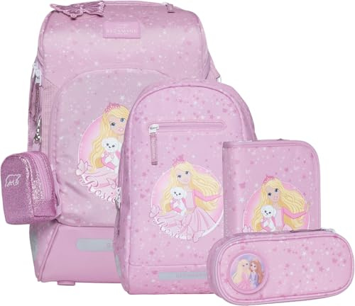 BECKMANN, Schulrucksack-Set Active Air FLX, 6-teilig, Grundschule, inkl. Regenüberzug, 22L