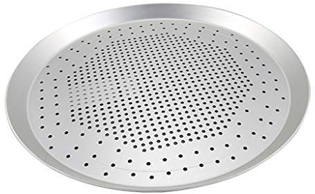 Teglia per Pizza in Lega di Alluminio, teglia per Pizza da 13 Pollici, teglia per Pizza Antiaderente ventilata con Fori, teglia Rotonda per Forno per Pizza, Utensili da Cucina, teglia per Pizza