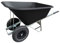 Agri Barrow Wheel Barrow 200 Litre Plastic Wheelbarrow with Puncture Proof Twin Slim Tyres, Black – Ideal for Equestrians, Farmers, Gardeners, Stable Yards, and Heavy-Duty Use