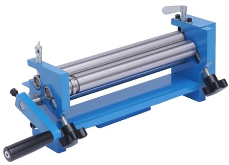 MIIWWOWO Rundbiegemaschine Blech Biegen Walzbiegemaschine Biegevorrichtung, Walzkreis-Durchmesser 32-75MM, Biegemaschine für Stahlplatten, Kupferplatten, Aluminiumplatten, Verzinkte Platten