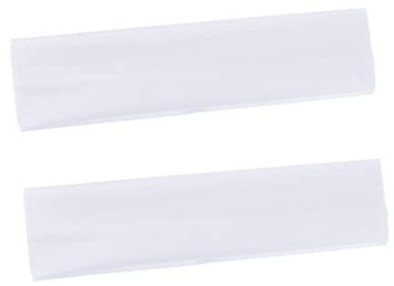 LALADEFIEE 2 Stück Yoga Stirnband Elastisch Breites Sport Stirnband Schweißband Weiß Für Fitness Training