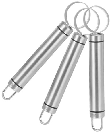 DINHEAROM 3pièces Lot de Vide-Fruits pour Pommes Et Poires Ustensile De Cuisine Acier Inoxydable pour Retirer Noyaux De Fruits Efficacement