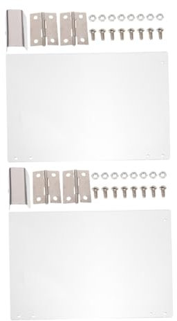 COLLBATH Popcorn Machine Replacement Door Panel Set 2pcs 36.3x21.5cm Thickened Pvc Protective Baffle for Commercial and Household Popcorn Makers