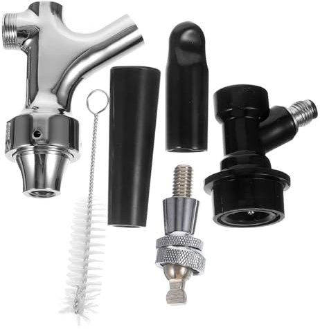 BESTYASH Grifo De Cerveza De Acero Inoxidable con Bola De Bloqueo Grifo De Barril para Dispensador De Cerveza Casera para Usar Fiestas