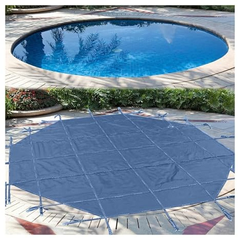 Cubierta Solar Piscina, Invierno para Piscina, Evitar Que se acumulen Hojas, Polvo y residuos en la Piscina.(Dia 2m(6.5ft))