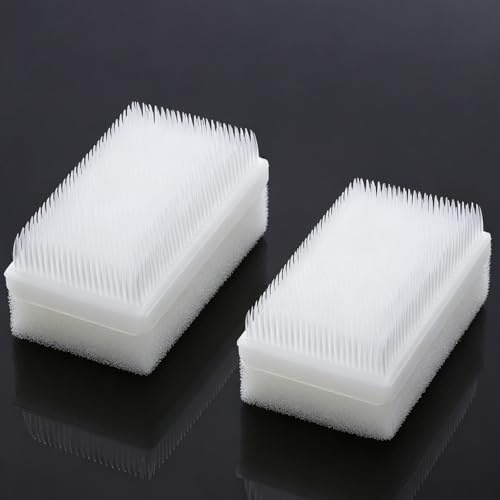 ULTECHNOVO Hand Brush for Cleaning Nails Soft Sponge Head Nail Scrub Brush Double Sided Fingernail Dust Scrubber for Nail Crevice Cleaning Portable Manicure 2 pack