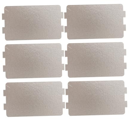 Homoyoyo Lámina de Mica para Horno Microondas Resistente al Calor 11,6x6,5 Cm, 6 Piezas Aislante Ignífugo para Reemplazo Profesional, Uso Doméstico y Protección Interior del Microondas