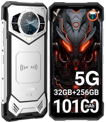 CHANDUELEC S200 5G Rugged Phone 6.72 120Hz Display 32GB RAM 256GB ROM 100MP AI Main Camera 10100mAh Android 14 NFC