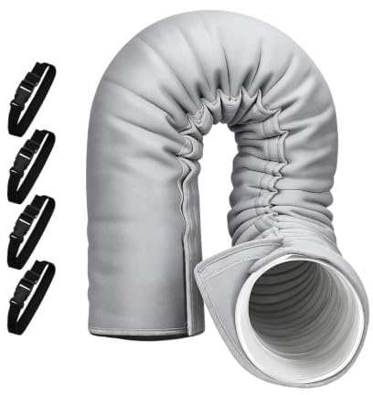 Manchon d'isolation Portable pour Tuyau de Climatisation 150x53 cm | Protection Portable pour Tuyau de Climatisation,Housse de Protection de Tuyau pour Climatiseurs Portables