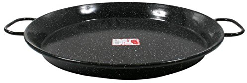 Esmaltaciones la Estrella Enamelled Mottled Star Valencian Paella Pan - 40cm