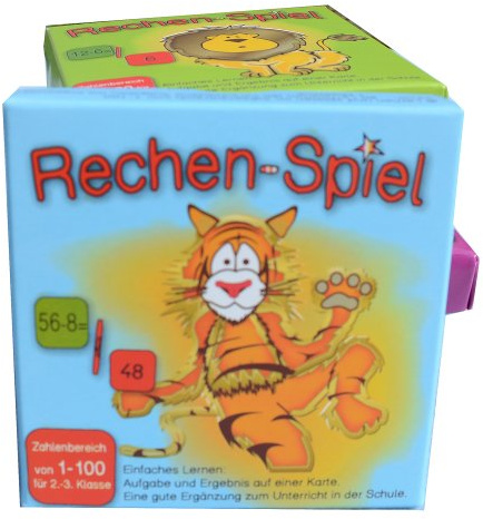 Rechen-Spiel Zahlenbereich 1-100 Lernkarten, leicht lernen mit Karteikarten