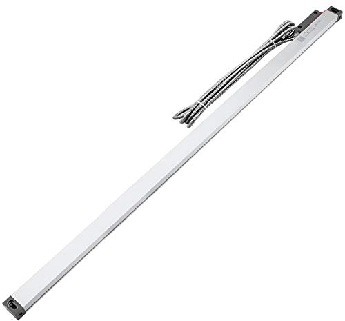 Mophorn Linearmaßstab 300mm, Linear Scale Set Lineare Skala 5V DC, Lineare Elektronische Waage Elektronisches Lineal 50mA, Linear Scale Drehmühle Digital, Weiß