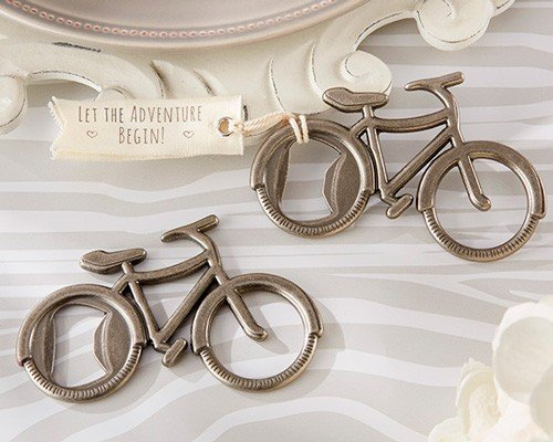Lote de 10 Abrebotellas Bicicleta En caja Transparente de Regalo - Abridores, abrebotellas para Detalles, Regalos y Recuerdos de Bodas, Comuniones Hombres