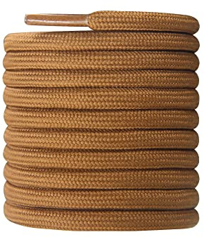 CCSOFITIME Cordones Redondos para Botas,Resistente Cordones para Botas de Militares y Montaña y Trekking y Zapatillas de Deporte,4mm Cordoneras de Niños Adultos Hombre Mujer Resistente y Duraderos