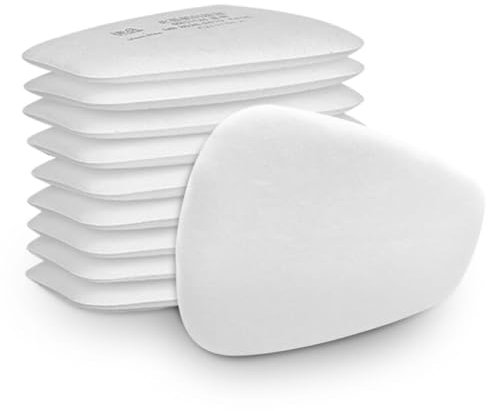 30PCS 5N11 Respirator Filter Cotton, Replacement Particulate Filter Cotton for 6200, 6502, 7502, 6800, and FF402 Series Respirator Mask, Respirator Filter Against Dust, Paint, Spray, Chemicals