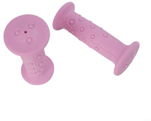 Fahrradlenkergriffe, Gummimaterial, geeignet für 19 mm runde Stangen (G133 rosa Paar)