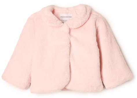 Amazon Essentials x Sofia Grainge Chaqueta Efecto Pelo Niña, Rosa Claro, 3 años