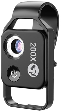 Fin Nano Zoom 200x Lentille à clipser Objectif professionnel pour microscope Appra Téléphone Clip avec Jade pour bijoux Zoom 2024 Nano Macro Nano Zoom macro Objectif de fixation zoom pour fo