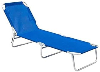 Avilia Faltbare Strandliege aus Aluminium und Oxford-Gewebe – leichte und robuste Sonnenliege für Strand und Pool