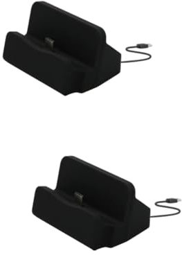 OKUMEYR 2stücke USB Type-c Desktop-ladegerät Mit Schnellladefunktion Und Halterung Für Smartphones Tablets Und Andere Type-c-geräte Schwarz