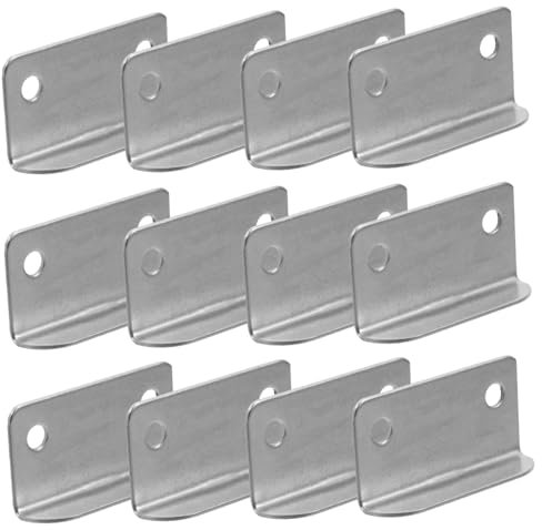 Alipis 20pièces Lot Plaques Verrouillage Tiroir Métal Résistantes Pour Maison Bureau Accessoires Quincaillerie Rangement Placards