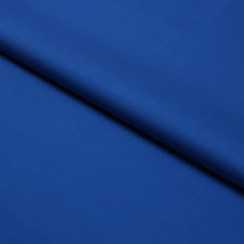 Stoff Meterware 5 Meter – Linon Stoff 100% Baumwolle – Uni, schadstoffgeprüft, weich & pflegeleicht – Nähen, Kleidung, Bettwäsche, Deko – 150 cm breit (Kobalt Blau)