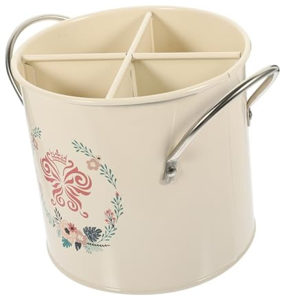 SOIMISS Organizador de Compartimentos de Inoxidable de Acero Rosa Cubiertos Diseño Almacenar Múltiples en para Tenedores y Utensilios Pequeños Cocina