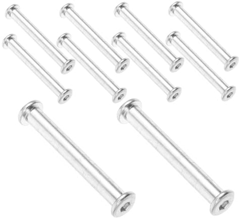 Lurrose 10 pièces Vis de Fixation pour Parasol Terrasse Lot de Boulons Résistants Aux Intempéries de Réparation pour Parasol Pied Inclus Vis de Remplacement Compatibles avec Divers