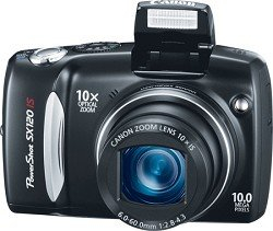 Canon PowerShot SX120 IS Appareil photo 10 mpix Zoom 10x Ecran LCD 3 Noir